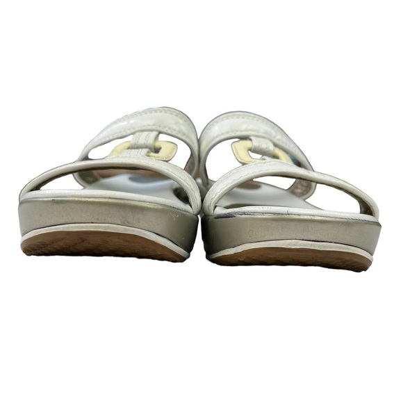 Cole Haan Wedge Slides White Sandal Womens Size 7.5 - Picture 7 of 13
